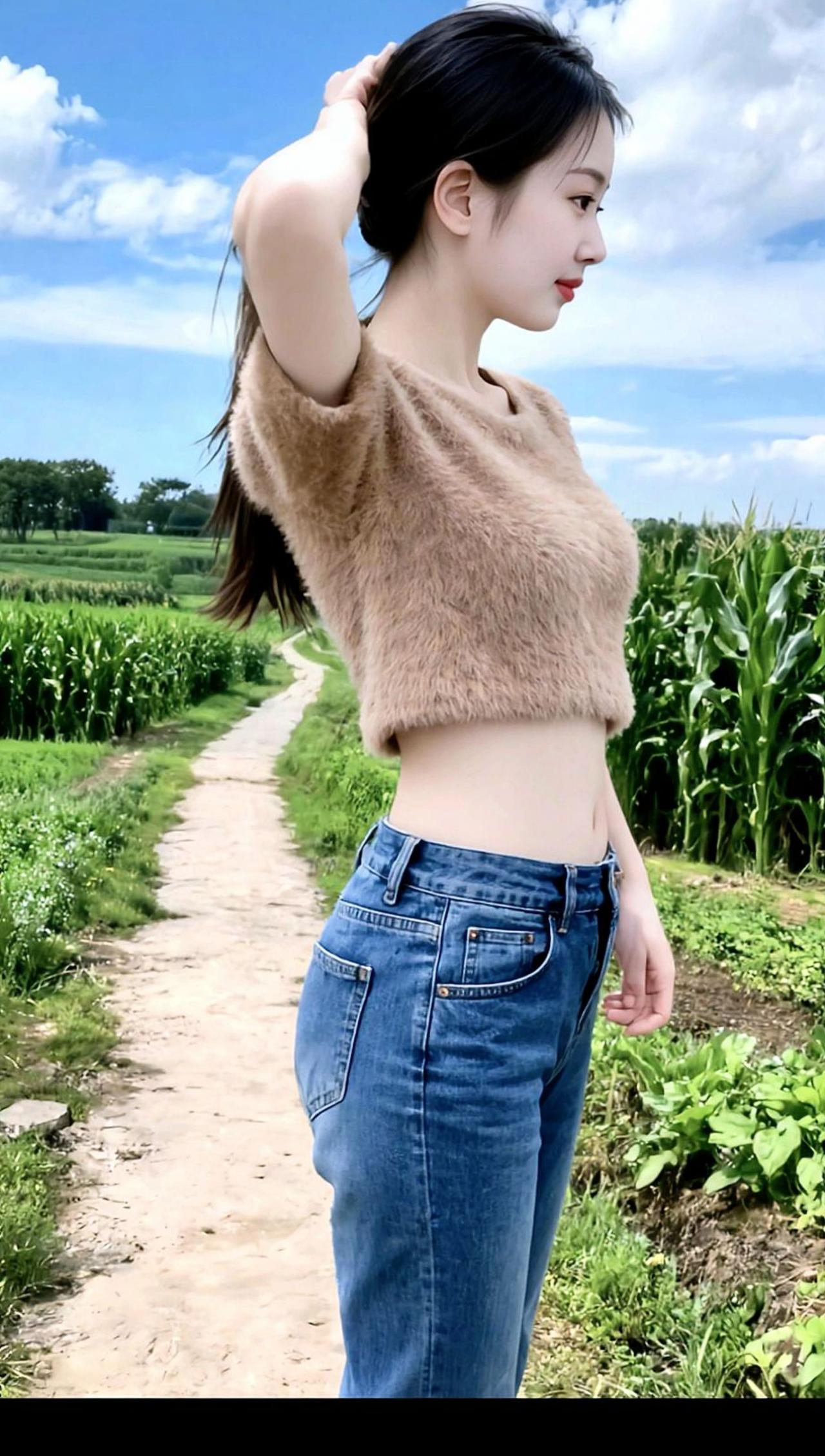 AI田园风生活照