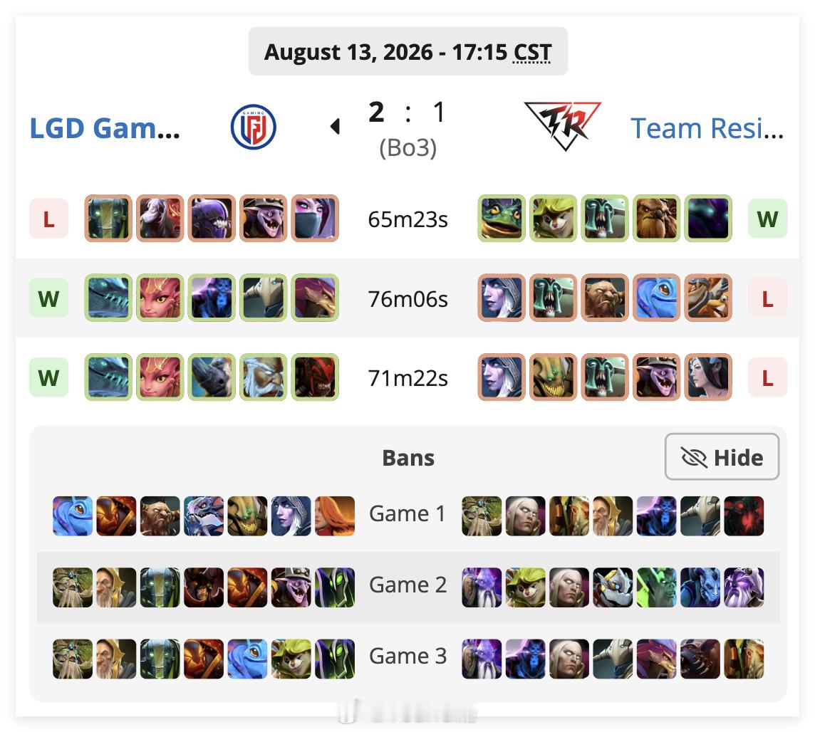 TI2026瑞士轮小组赛第二轮0-1组，BO3决胜局TeamResilien