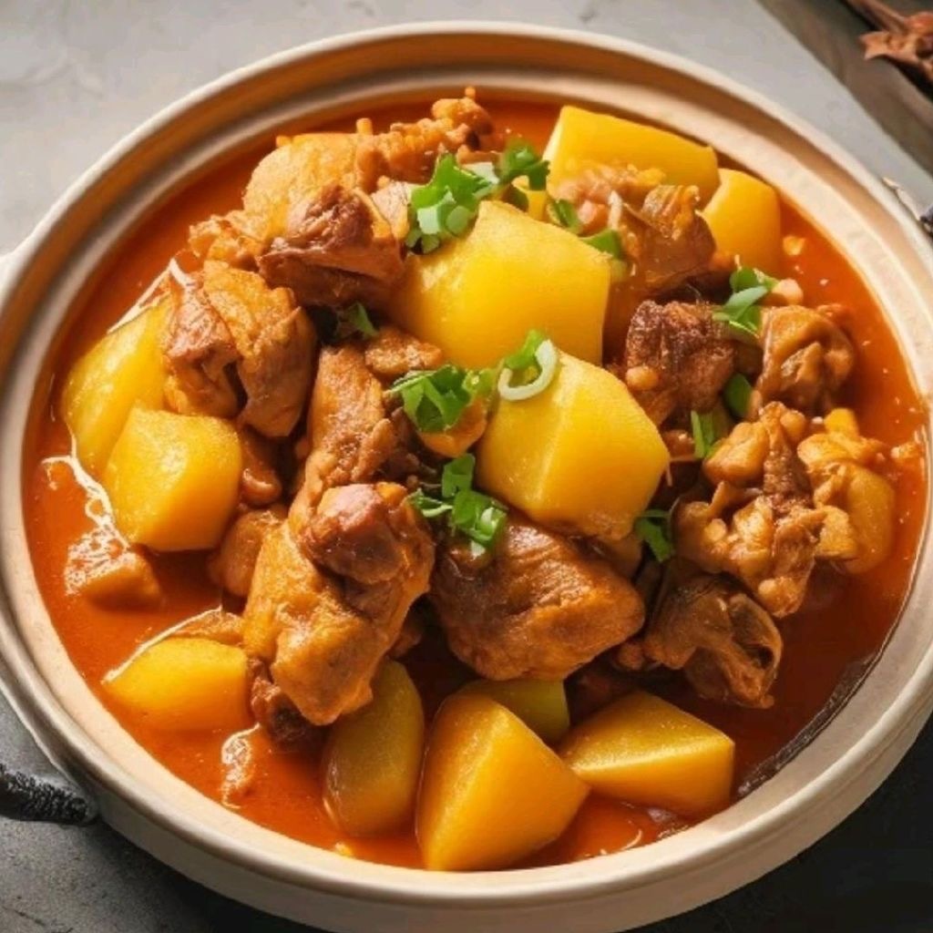 今日午餐：土豆炖鸡🍛你们吃啥？