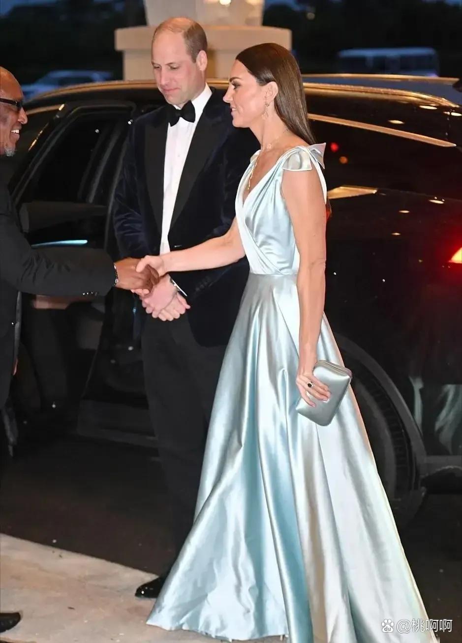 凯特王妃真是瘦啊，瘦成了平板身材，再华丽的服装也衬托不出她的贵气，这是一位被病魔