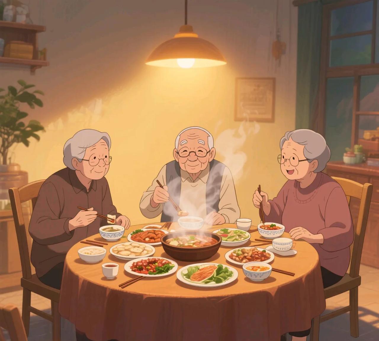 笑死人了，我家那位同志做菜真没数，三个老老人小老人，两个食欲不好的，居然做了几大