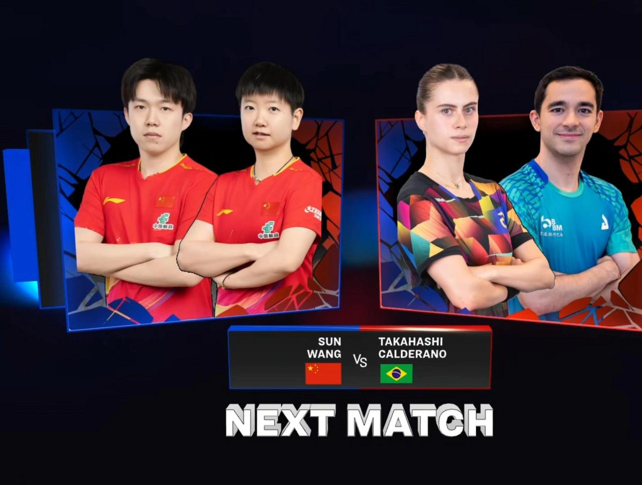 赢了！王楚钦/孙颖莎3-0零封巴西雨果/高桥·布鲁娜，顺利挺进混双决赛。完