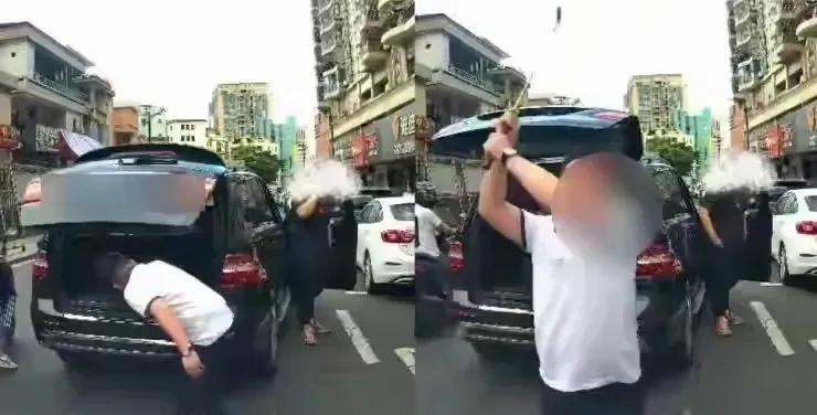 东莞奔驰哥愁啊，愁的吃不下饭！他没想到自己平常也是这么嚣张，怎么就今天踢到了铁板