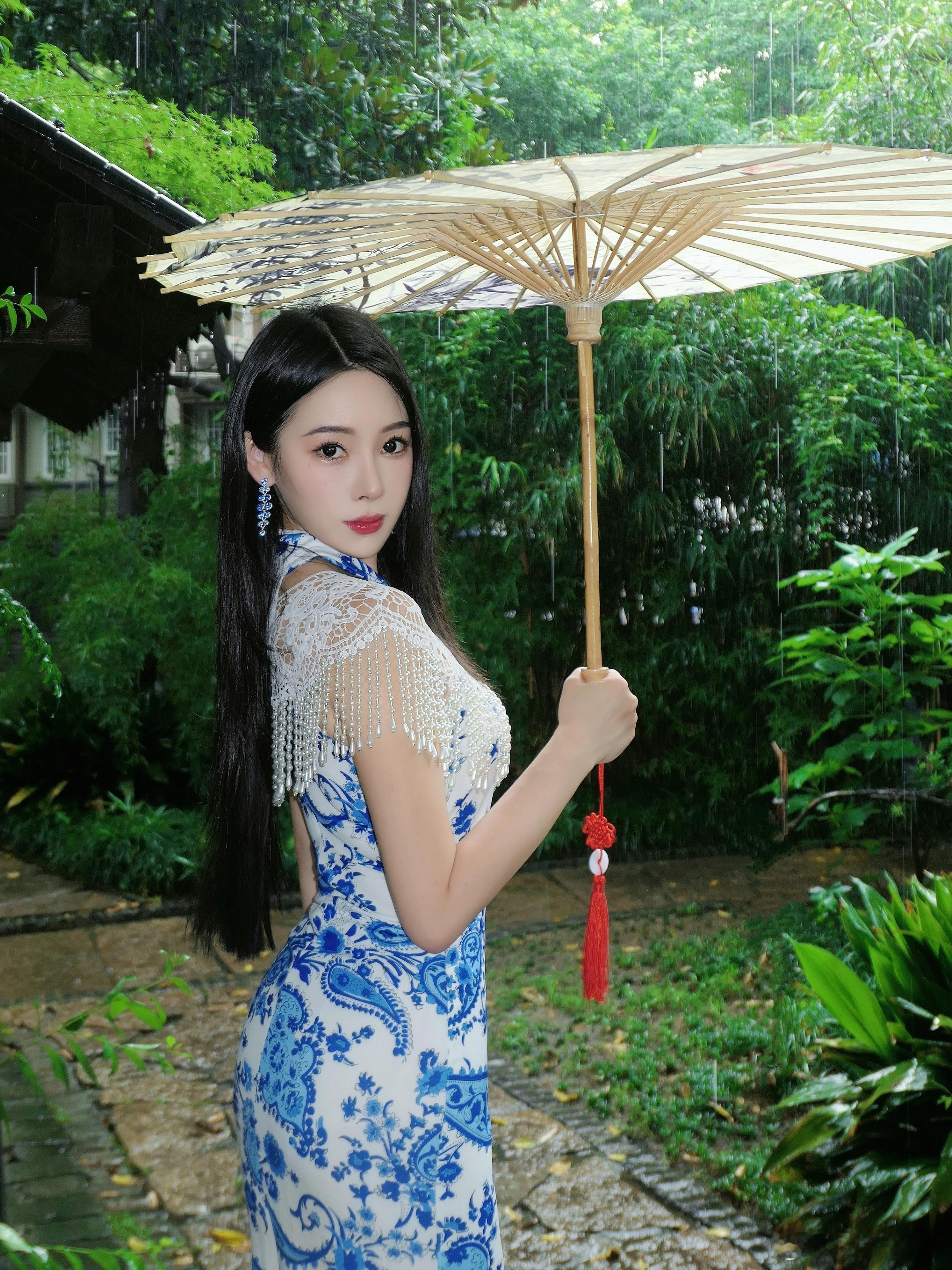 烟雨入江南🌧️☔️🍃​​​