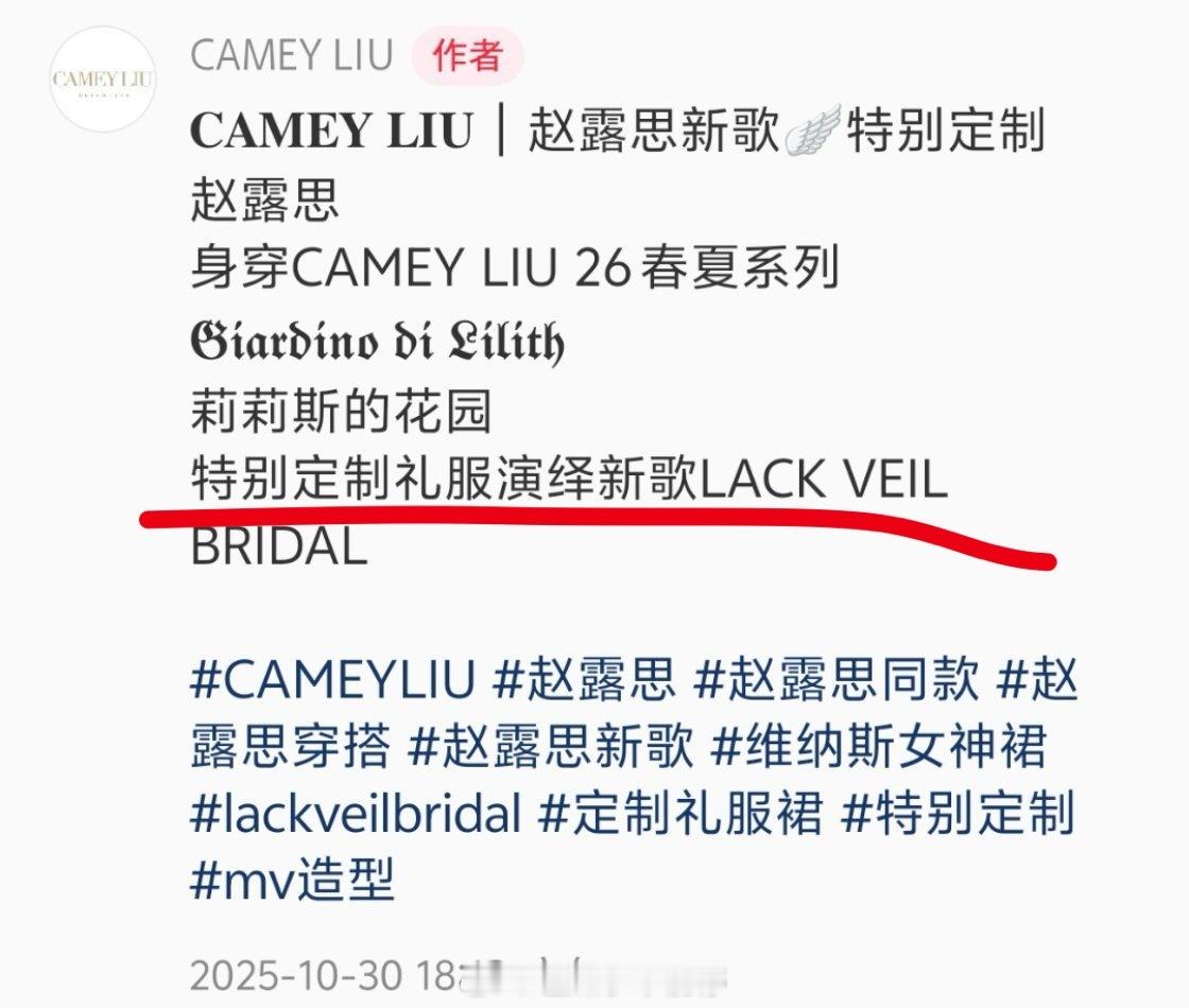 赵露思这个排面和咖位太牛了，品牌特别定制的礼服​​​