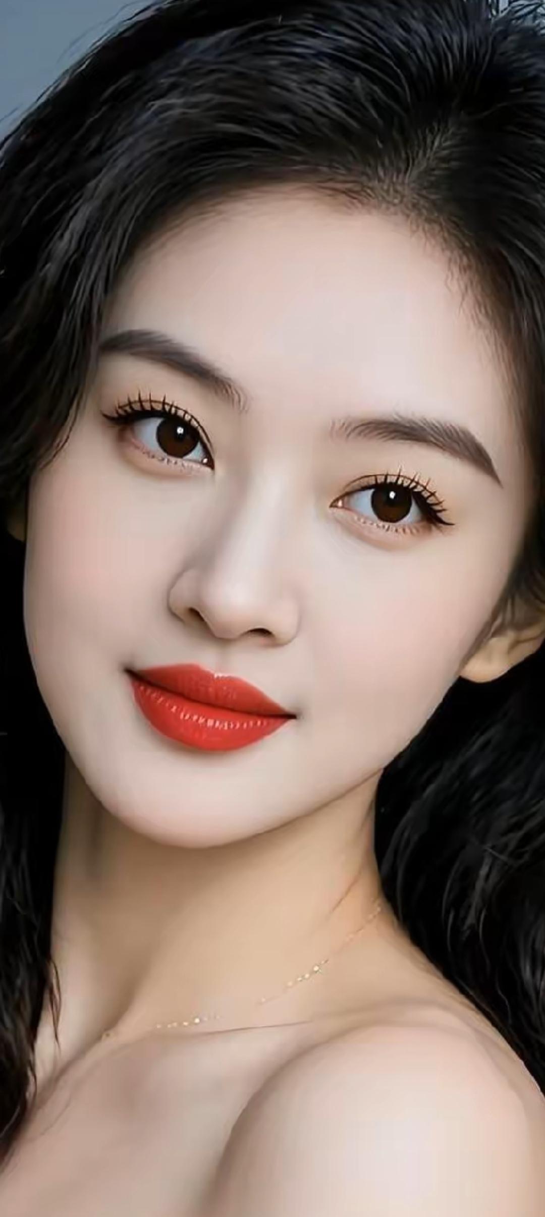 惊艳的眼妆，红唇诱惑，美到窒息！