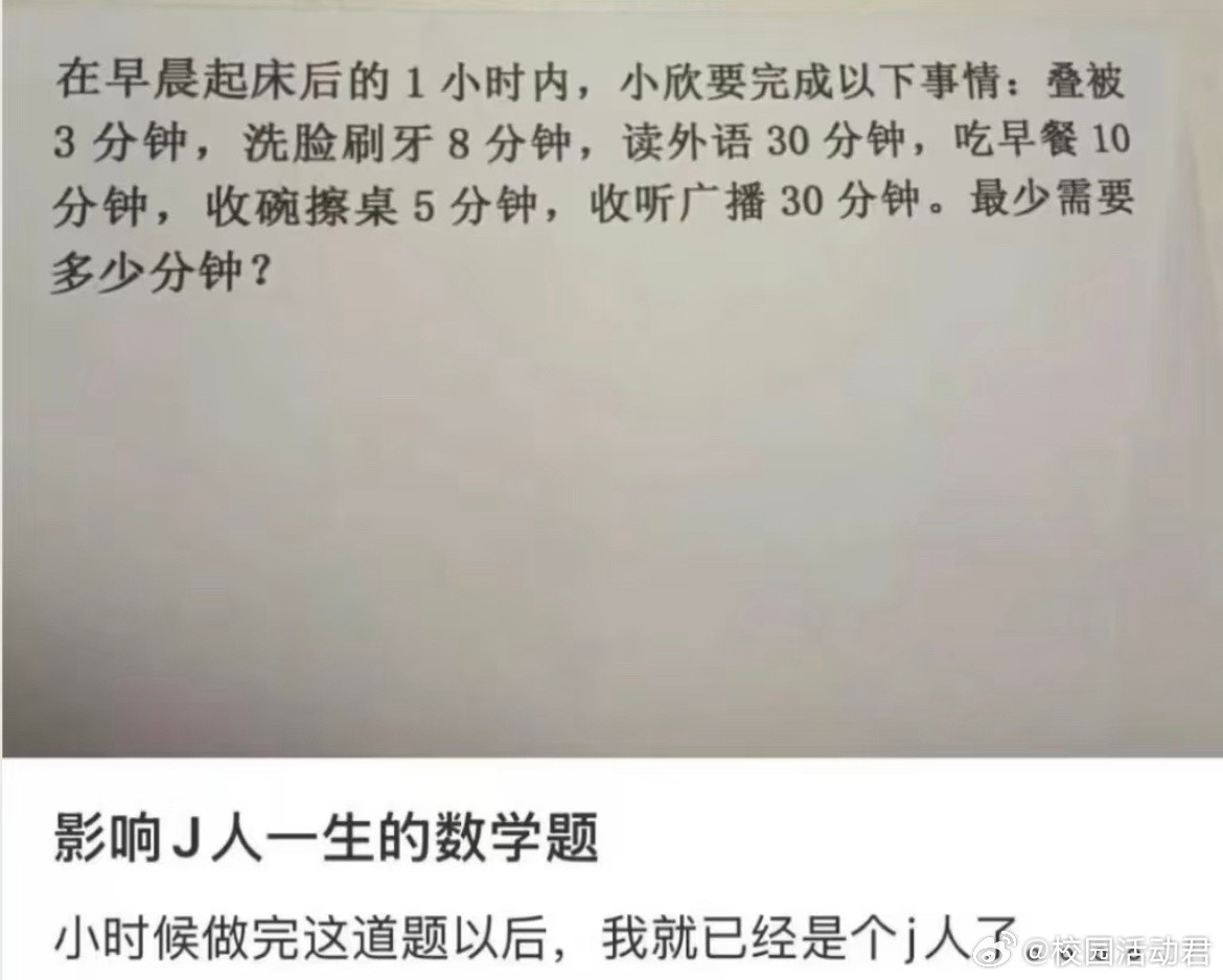 影响J人一生的数学题​​​