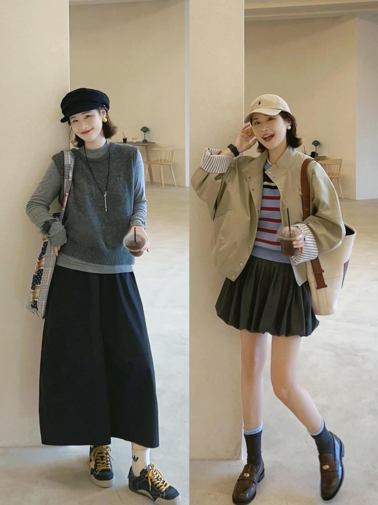 裙子控看过来，这一组超美！温柔的碎花纱裙、利落的百褶裙、松弛的牛仔半裙，每一