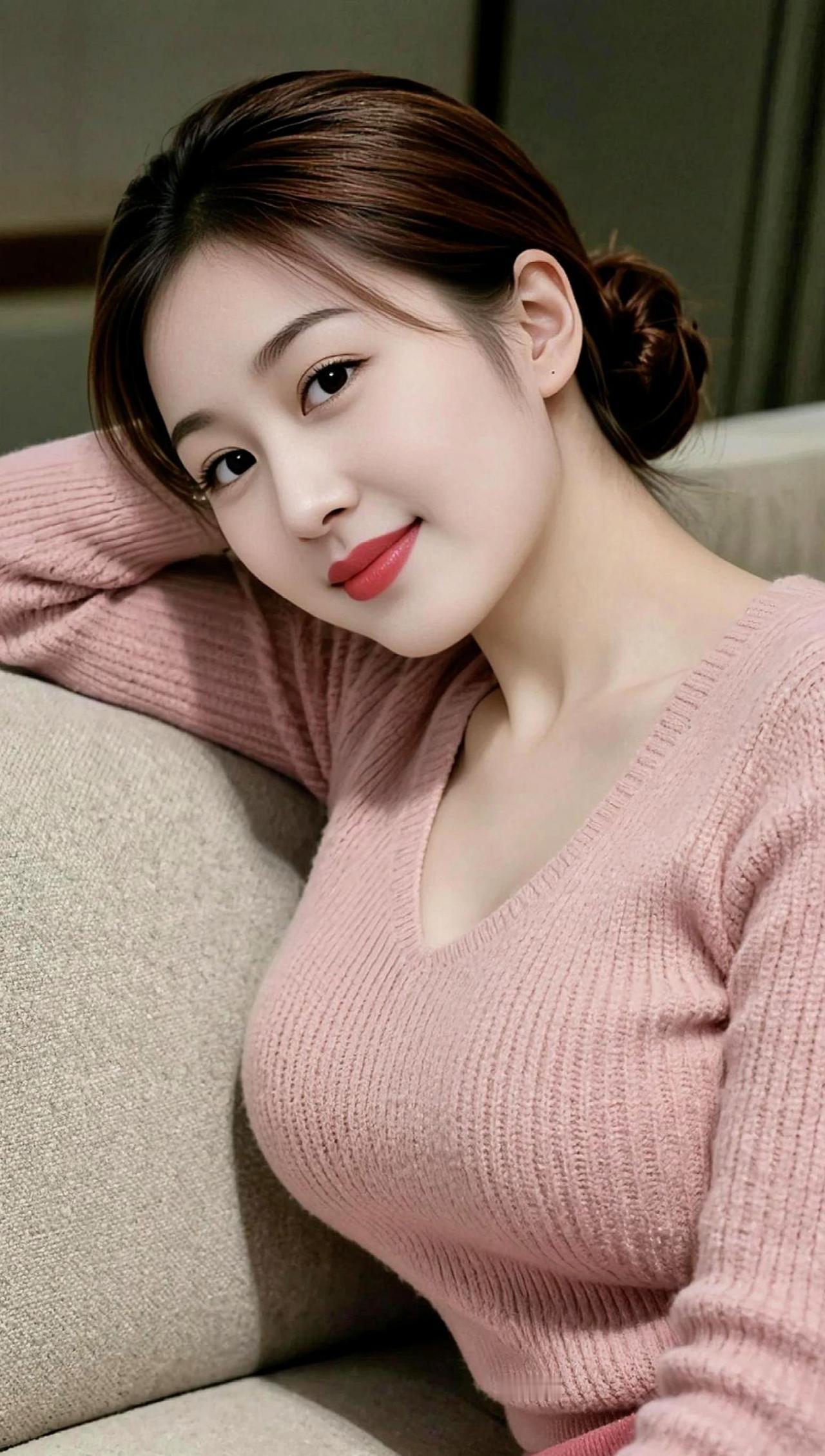 AI粉衫居家照随变ai随便玩