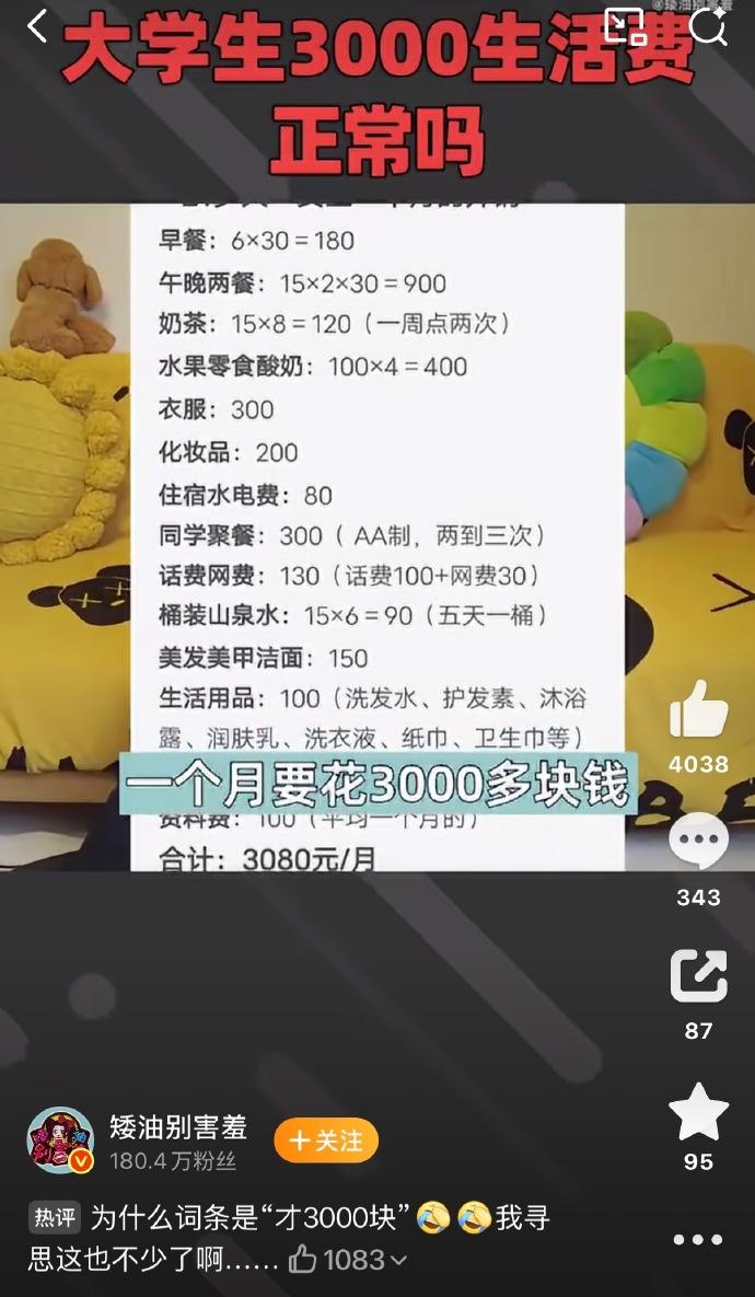 这以后要是上班了再租个房不就得借贷了吗……当然，工作单位特别好，家里有钱的可