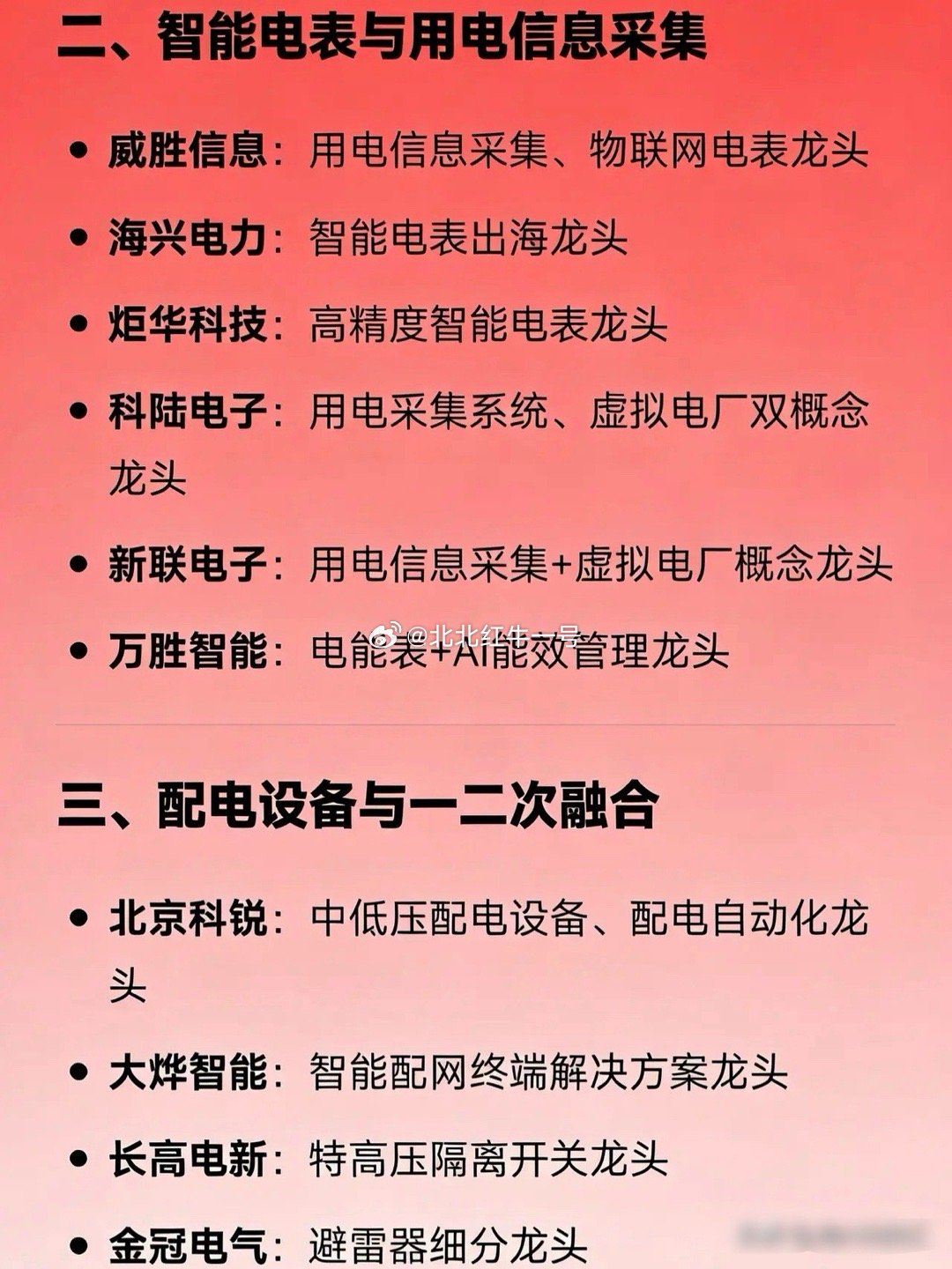 电力物联网概念相关龙头企业全汇总一、电网自动化与二次设备国电南瑞：电网自动化、调