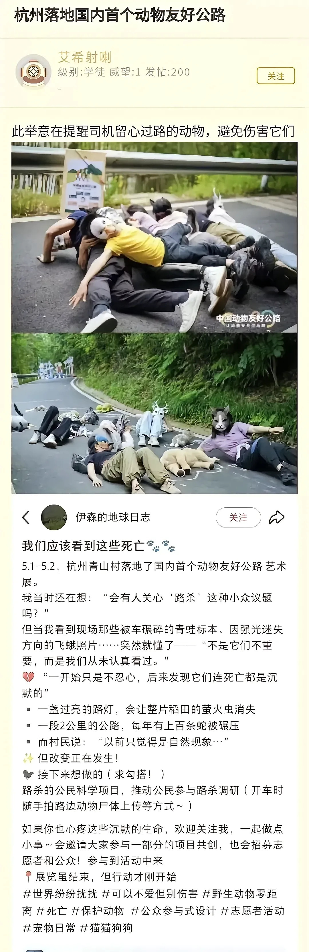 这条路，过车了吗？这种行为艺术，也是一种街头！