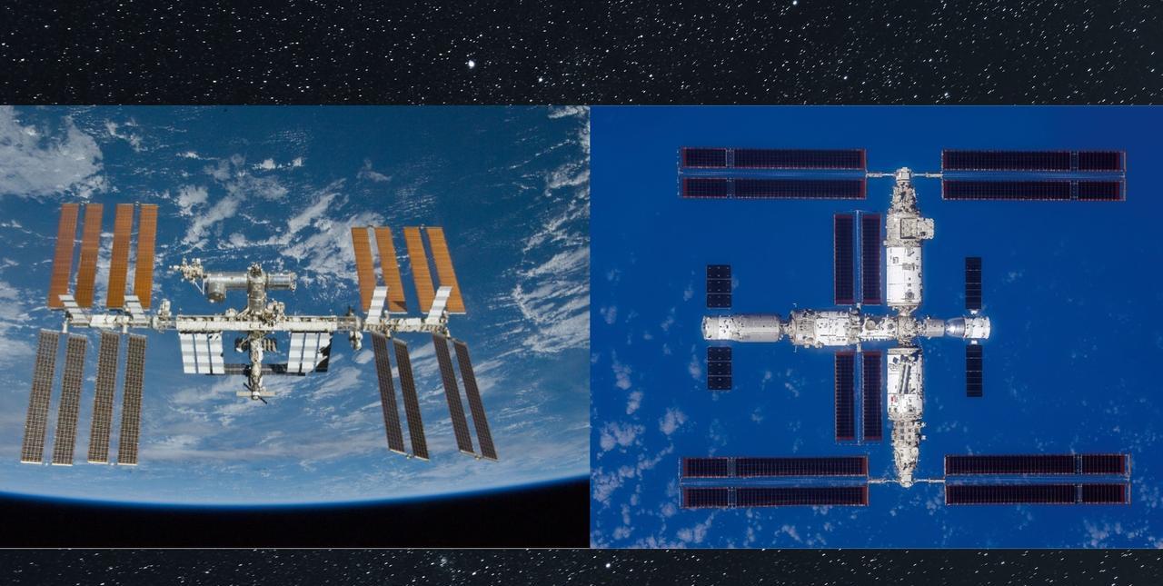 7月5日在北美的天空中可以同时看到中国的天宫和国际空间站！这并不经常发生，因为
