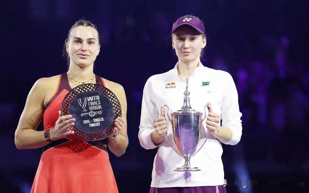 WTA年终总决赛落幕，最终奖牌榜如下女单金牌—莱巴金娜（哈萨克斯坦女单银牌