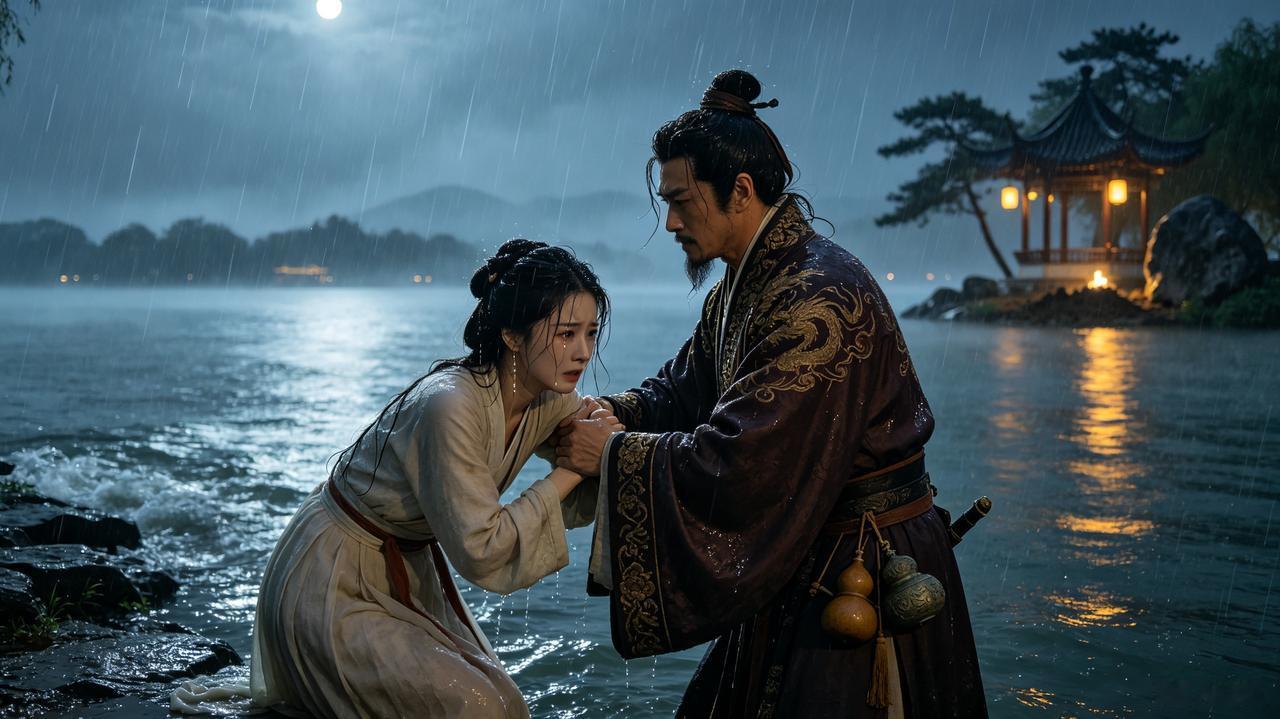 周施，北宋人，自号“风月散人”。他放荡不羁，行事乖张，特立独行，浪迹江湖，精于考