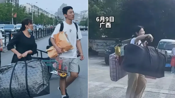一眼见差距，同样是高考，同样是住校，没有对比就没有伤害。左边的这个男孩，看起