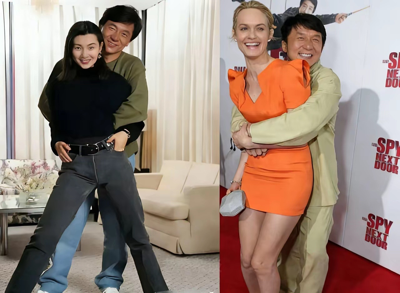 成龙大哥的见面礼就是这么的豪放，不是握手，也不是贴面礼，而是从背后紧紧的搂着你。