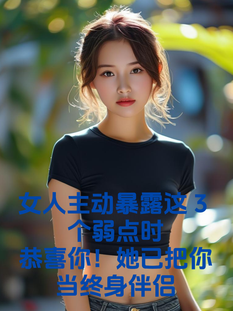女人主动暴露这3个弱点时，恭喜你！她已把你当终身伴侣