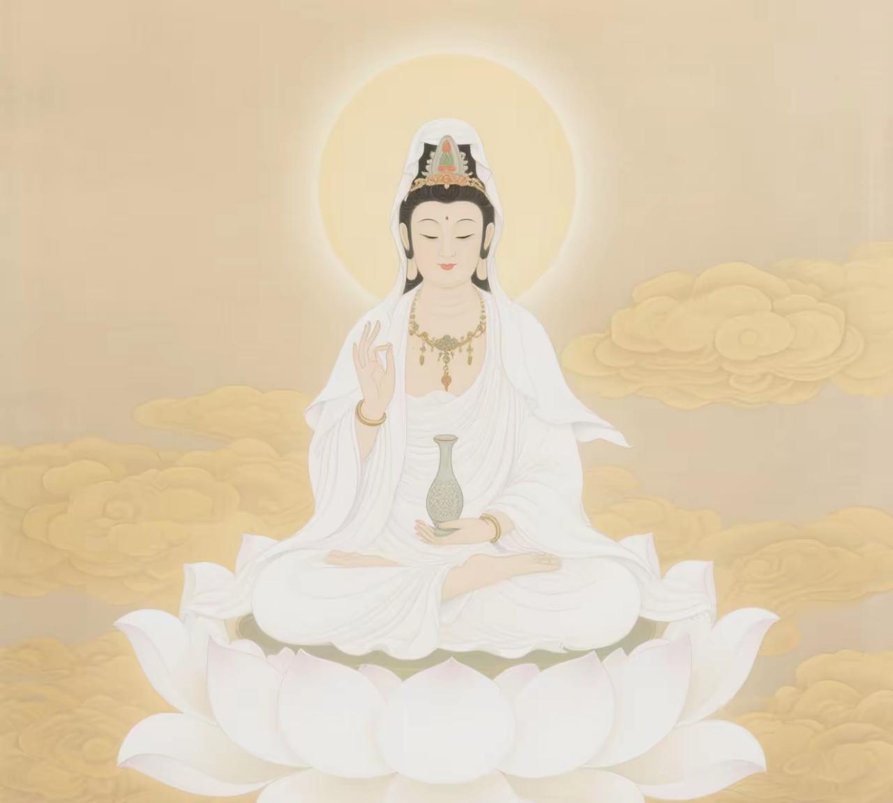 看到就是缘分！观音坐莲庇佑，从此好运追着你跑！在生活里，谁没有被难题绊住脚的时