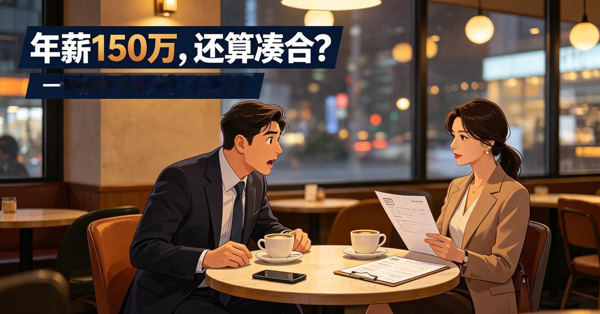 一个女博士去相亲，问男方年薪多少。男方回答：“150万。”女博士说：“那还算凑合