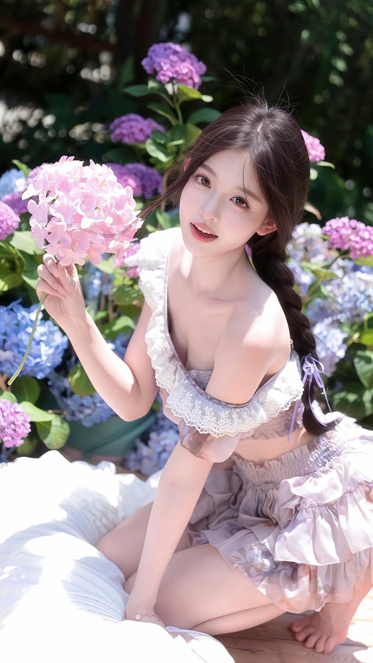 借一抹夏日的紫，许你一场浪漫的梦“生如夏花之绚烂。”手持繁花，眼底有光。
