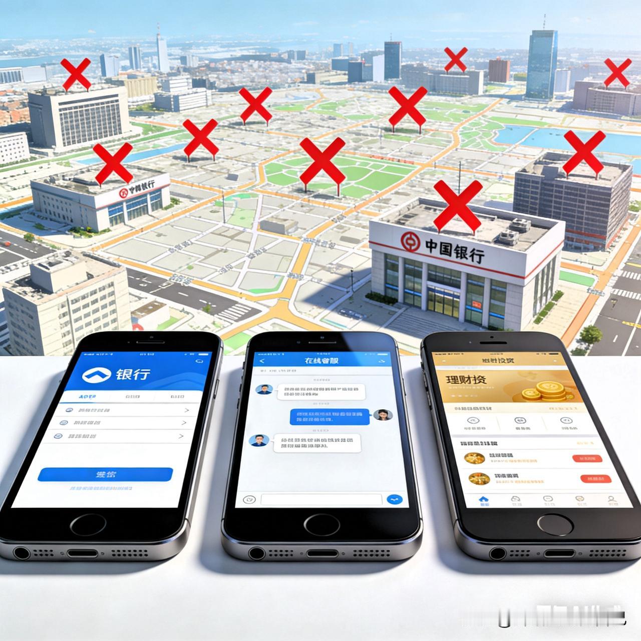 家人们谁懂啊！2025年银行网点关疯了😭一年关停超9000家，平均每天26家