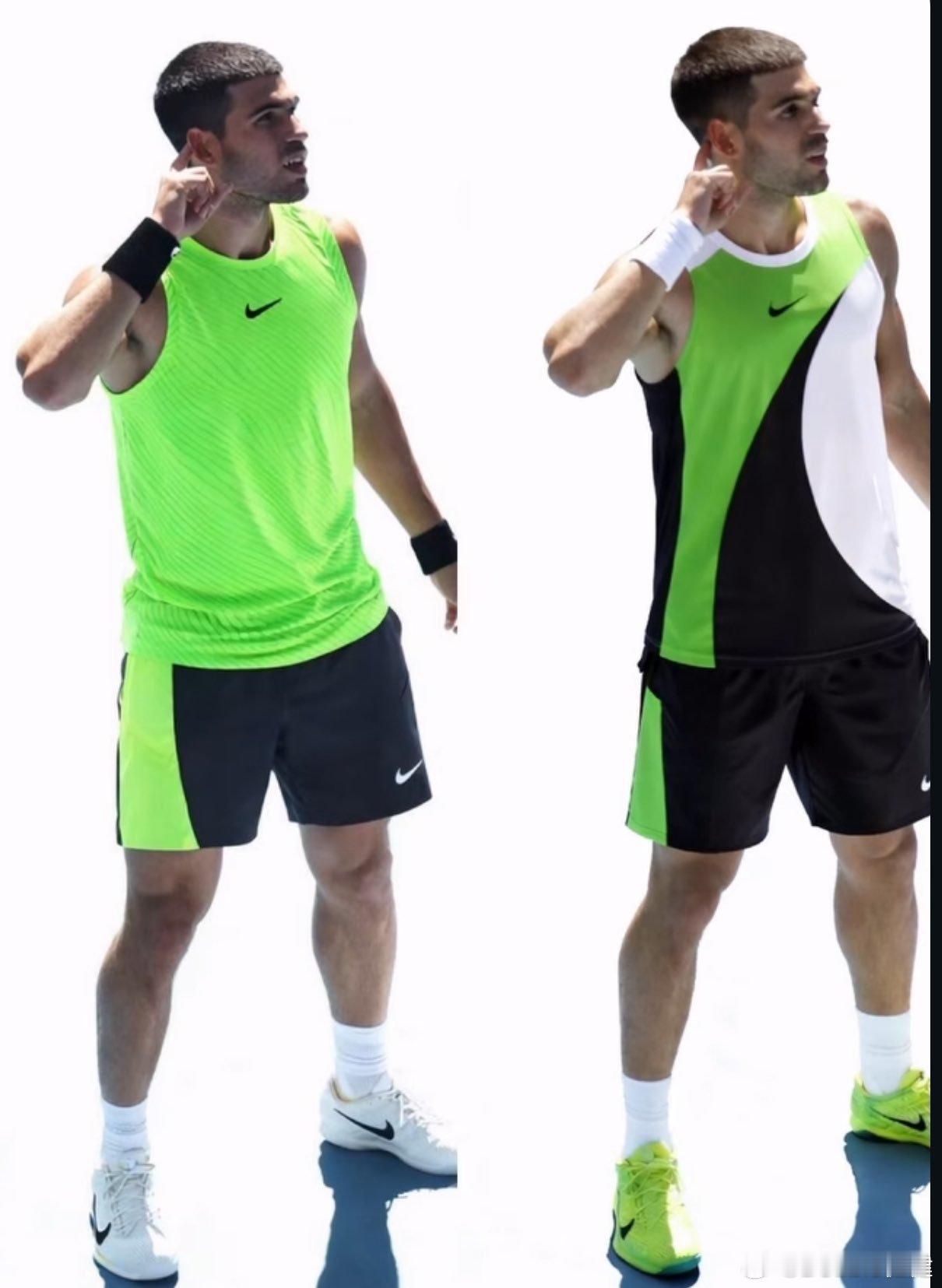 澳网2026阿尔卡拉斯战袍效果图还有女子的钩子战袍，和小威那年相比，哪个更好看