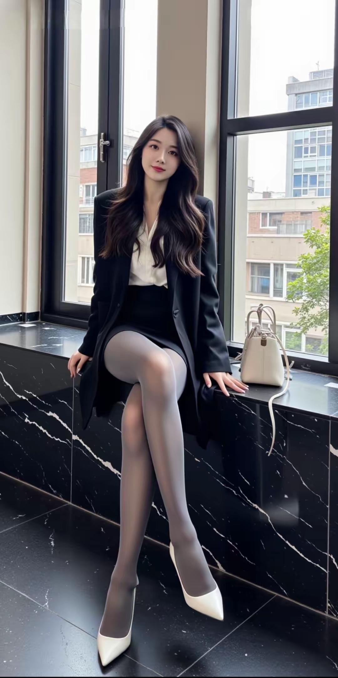 优雅职场风，黑白配尽显时尚魅力！