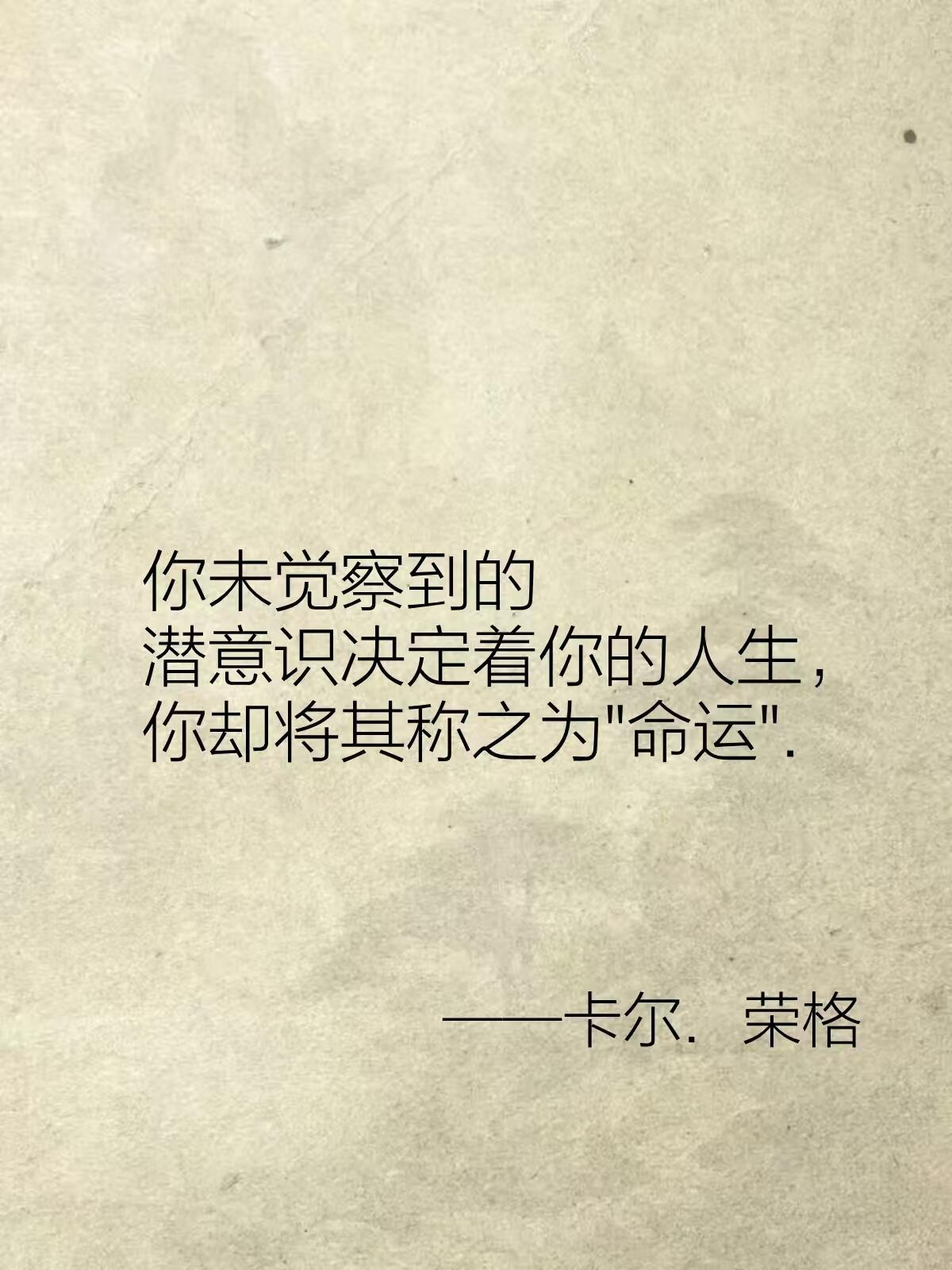 荣格的顶级金句，叫醒我内耗的人生！