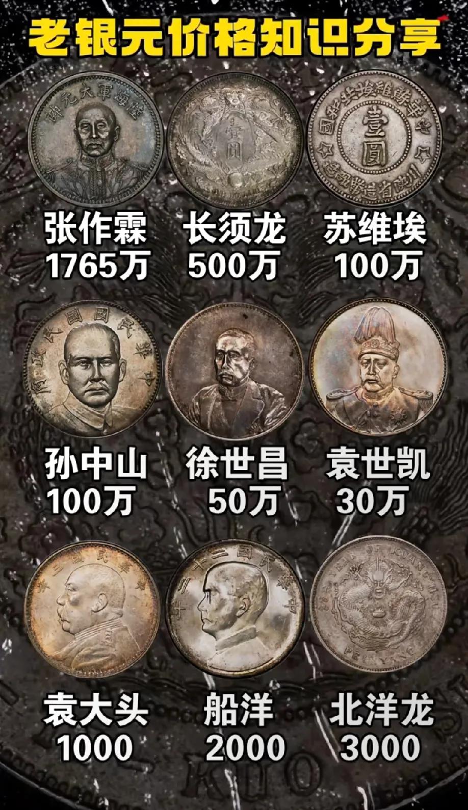 看一看老银元的价，也许会成为隐形富豪[呲牙笑]