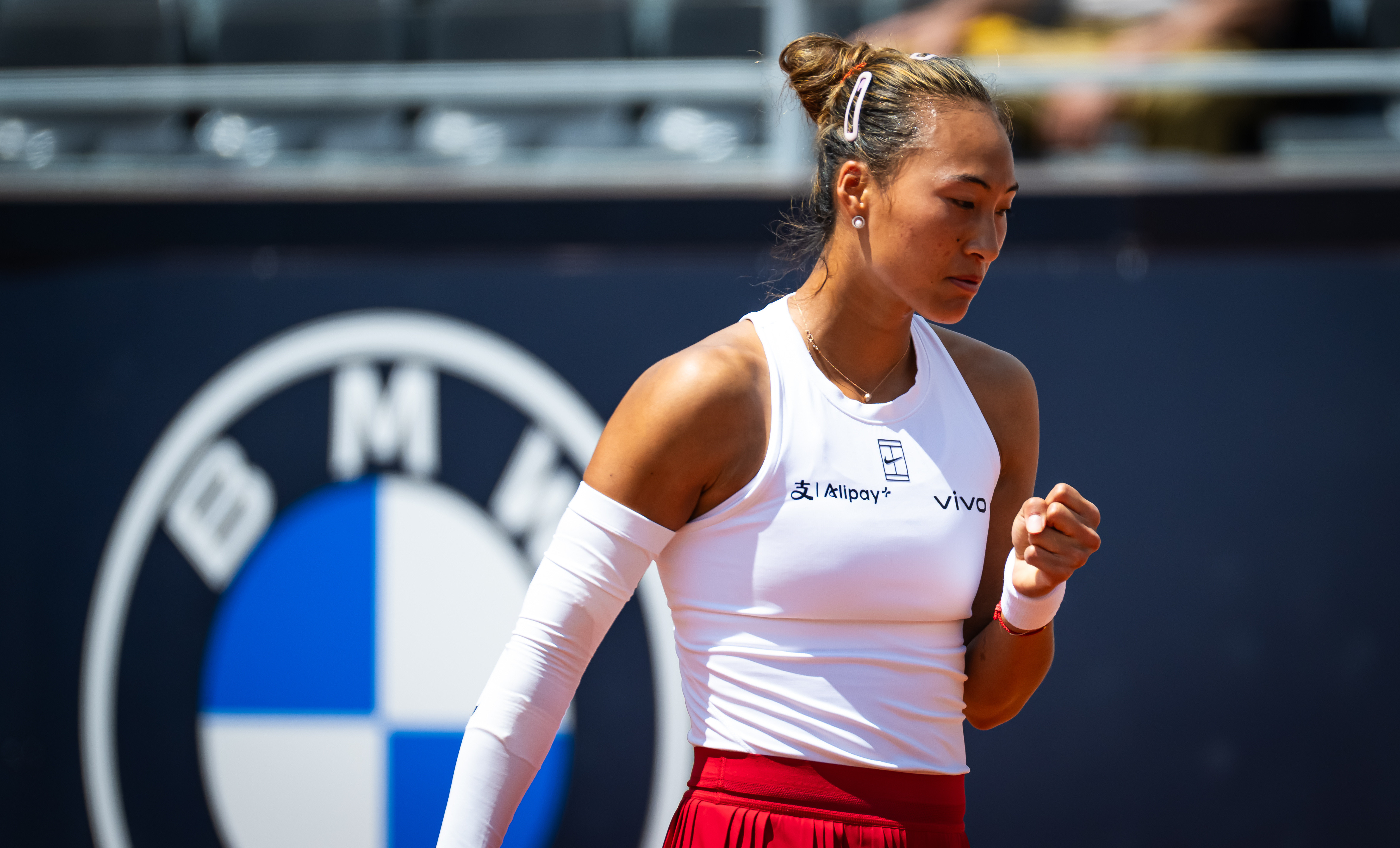 郑钦文连续三年晋级罗马站16强💥WTA1000罗马站第三轮，8号种子郑钦文以