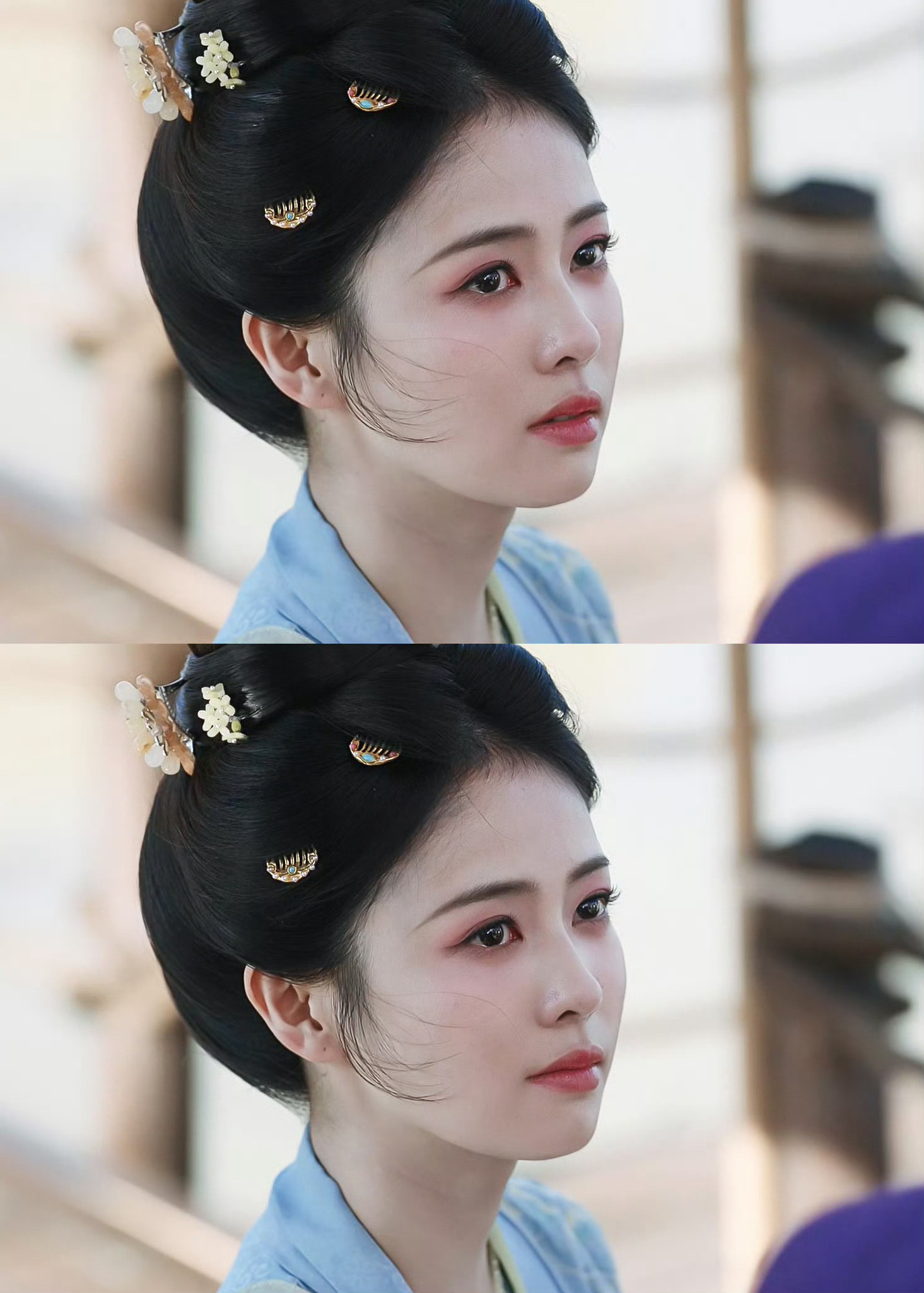 白鹿被黑的最惨的一次来腾讯看《莫离》洗洗眼白鹿演蚌精vs虞书欣演蚌精/白鹿叶