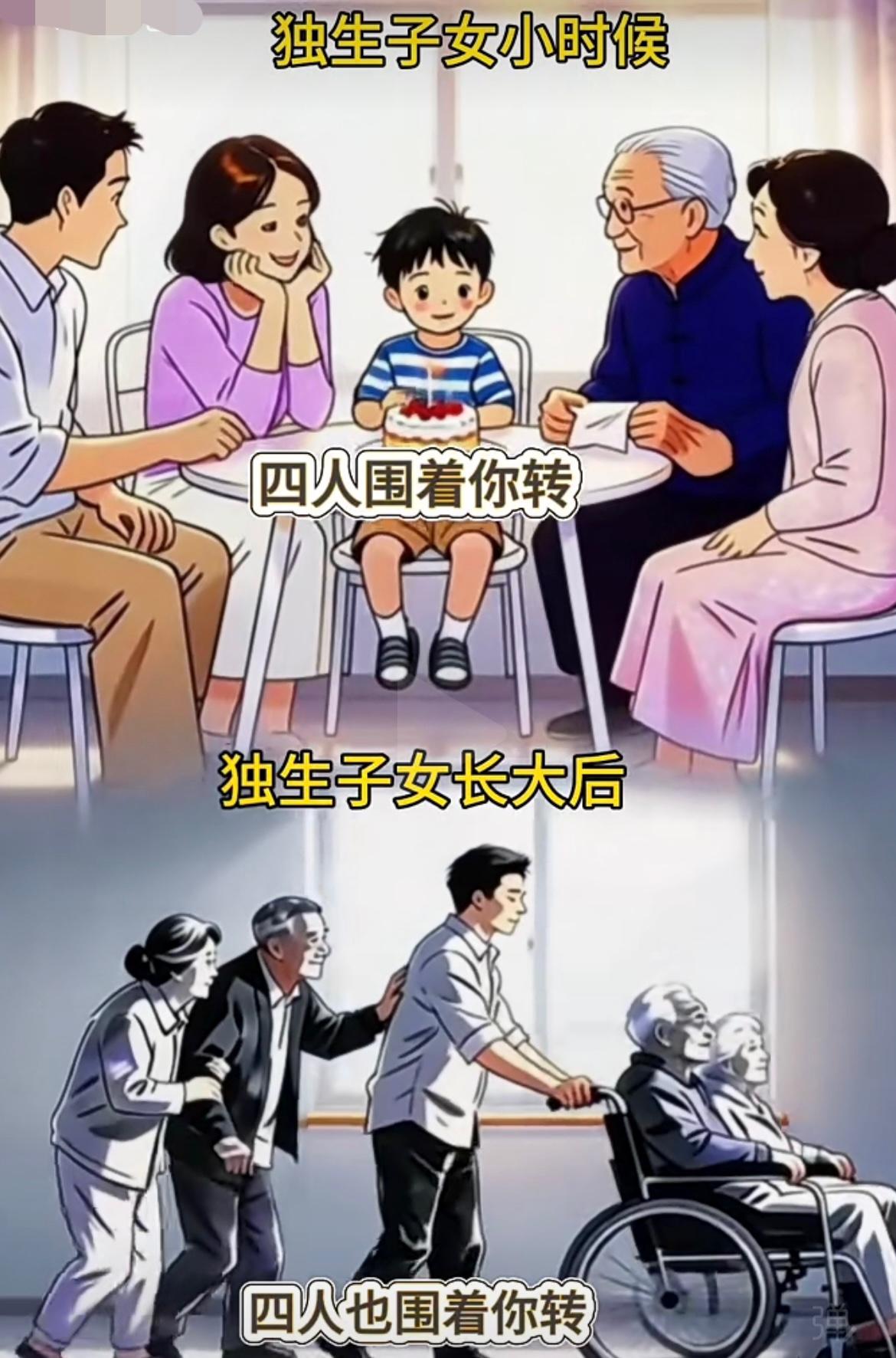 “谁懂独生子女的难”[无奈吐舌]