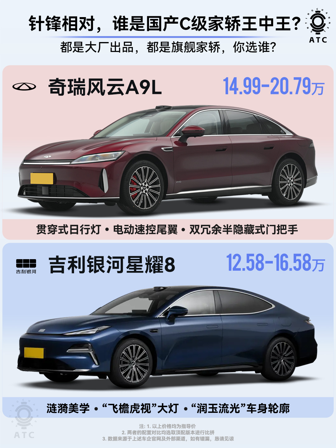 奇瑞风云A9L：来吧！让战况更激烈些！2025，真是百花齐放的一年，C级家轿领域