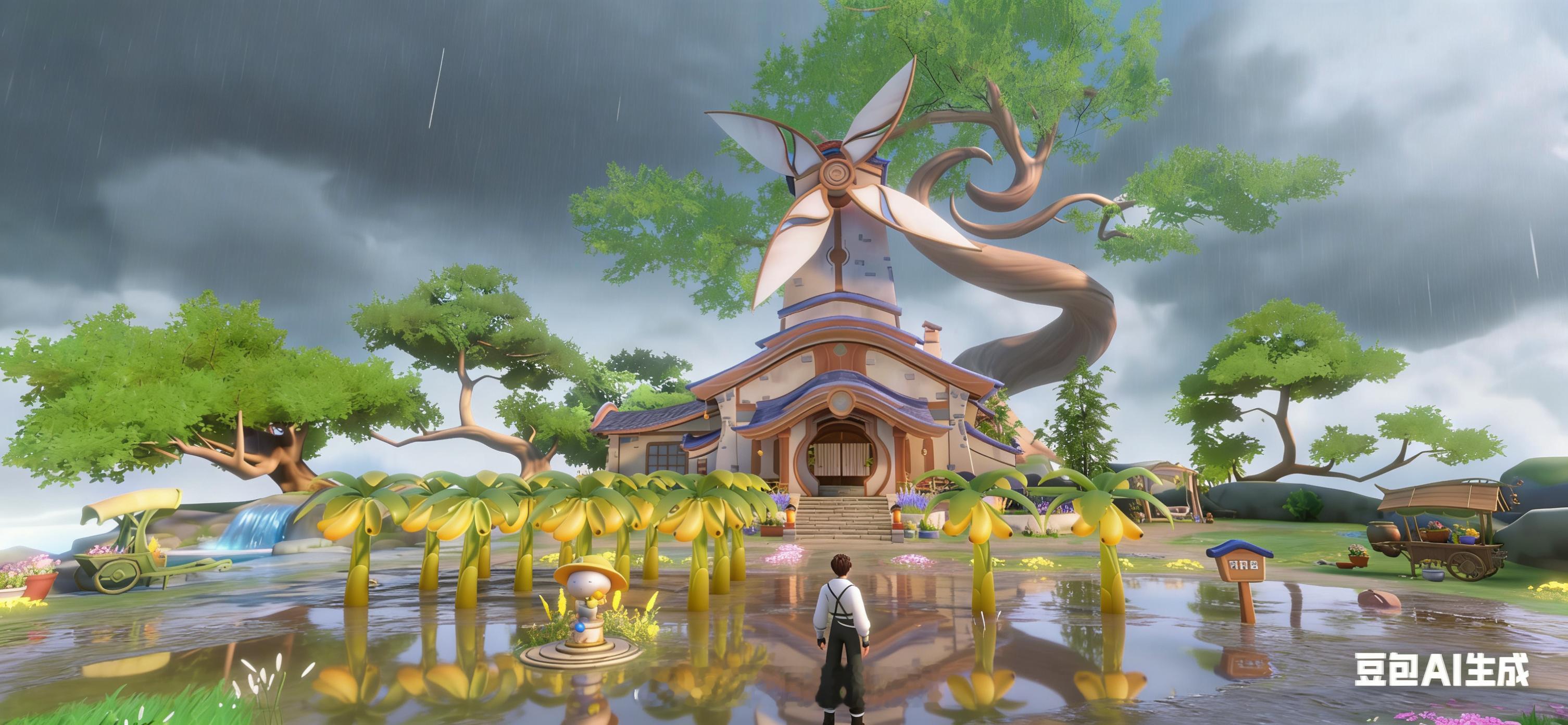 不管晴天雨天，坚持种地每一天王者荣耀游戏日常王者荣耀家园种田