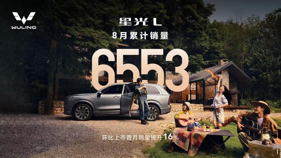 星光L8月销量6553台，环比提升16%十万级唯一大六座用热销印证市场需求星光