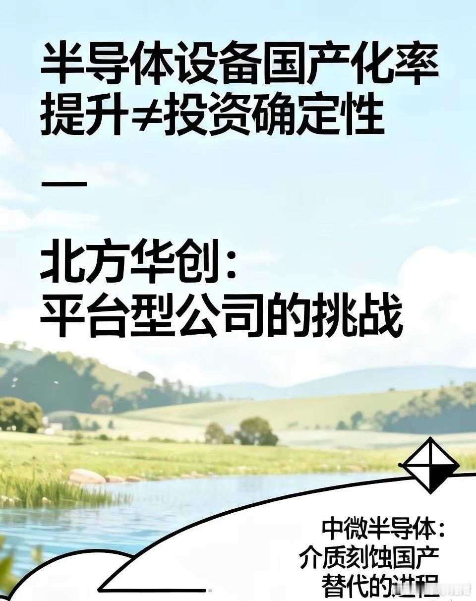 干了十年半导体设备，说句得罪人的话：这篇文章的框架没问题，但把“国产化率提升”直
