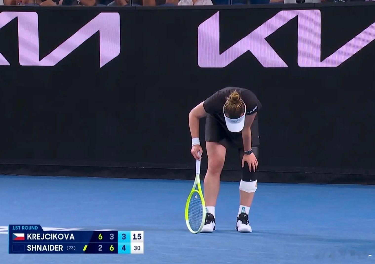 克雷吉茨科娃止步澳网首轮看得太痛心了！两届大满贯得主克雷吉茨科娃以2-6/6-3