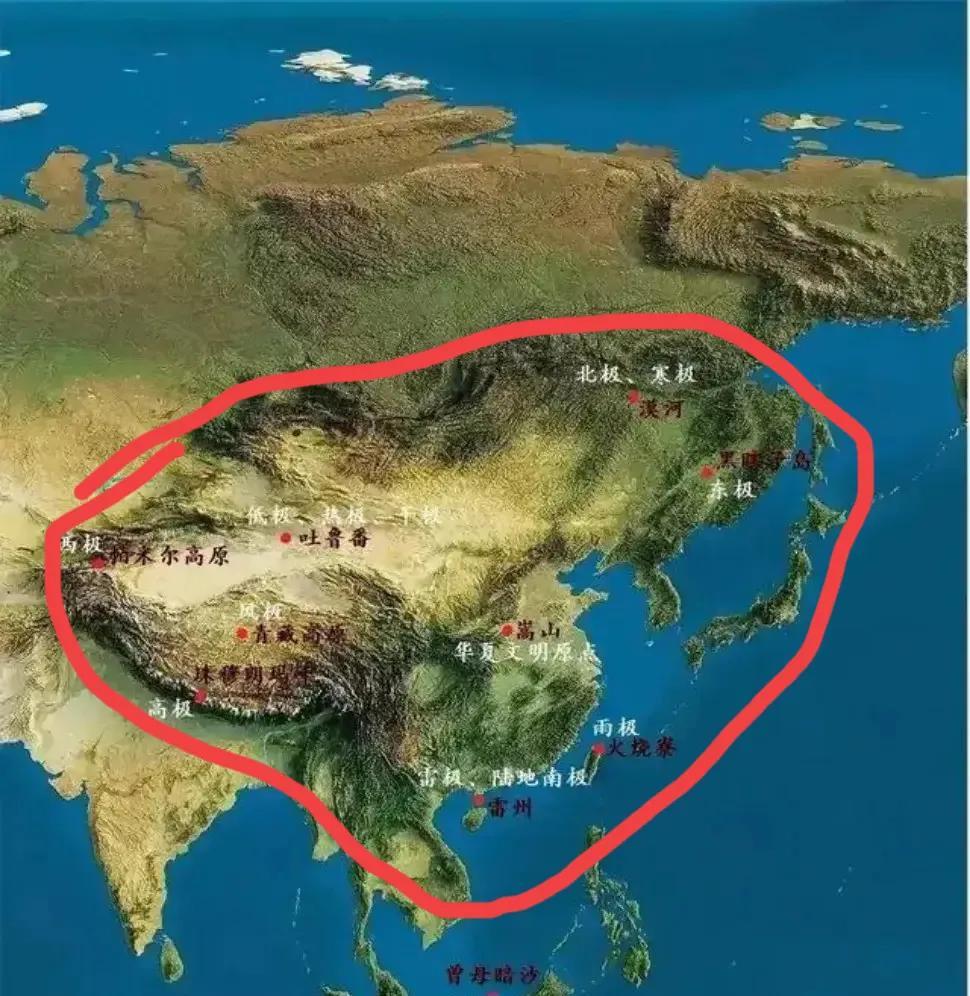 只要获得这个区域，将拥有大国中最好的地缘位置，具备统一全球的基础。东亚核心这一块