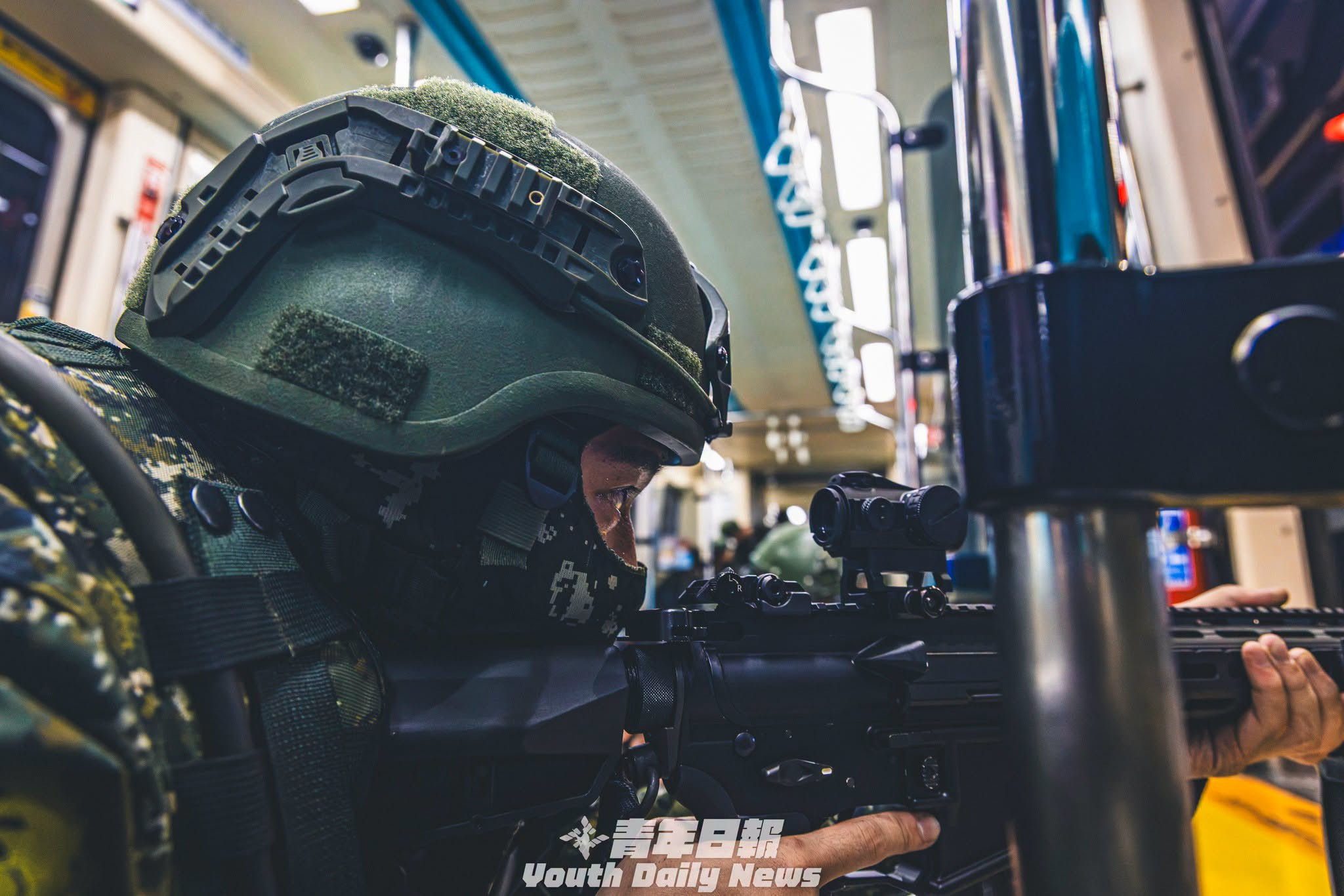 台伪宪兵第202指挥部在台北捷运进行演习烽火问鼎计划