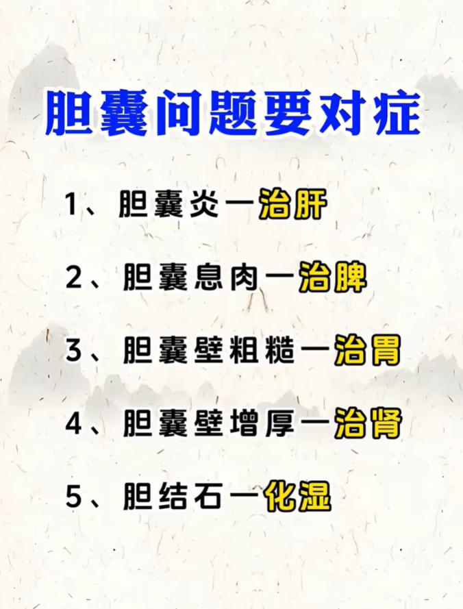 查出胆囊壁粗糙、结石？分清类型，调理重点各不一样
