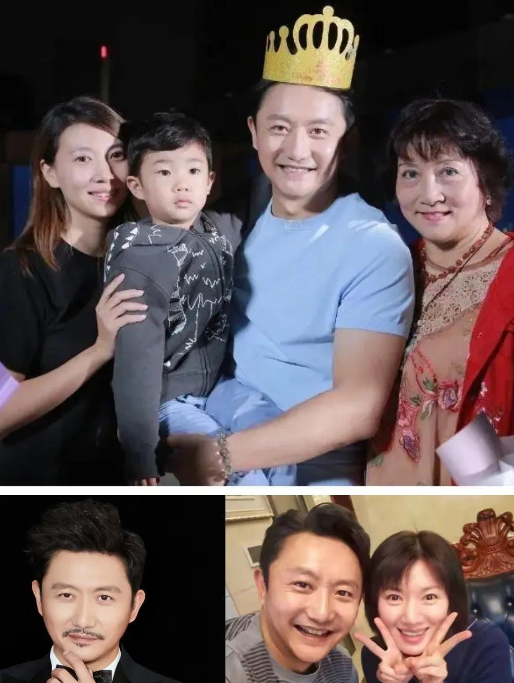 涂松岩一家人，涂松岩是一位妥妥的老戏骨，原来他的妻子长的这么漂亮，笑起来很好看，