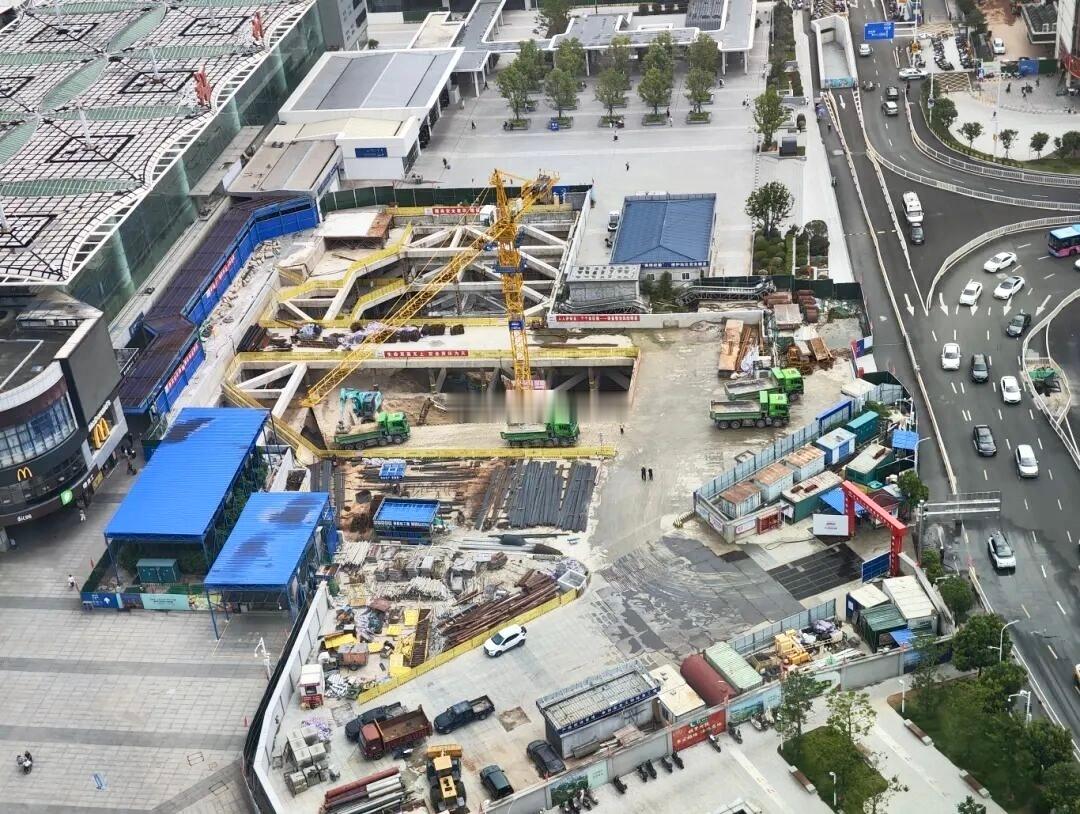 施工正酣的福州站南广场综合改造二期
