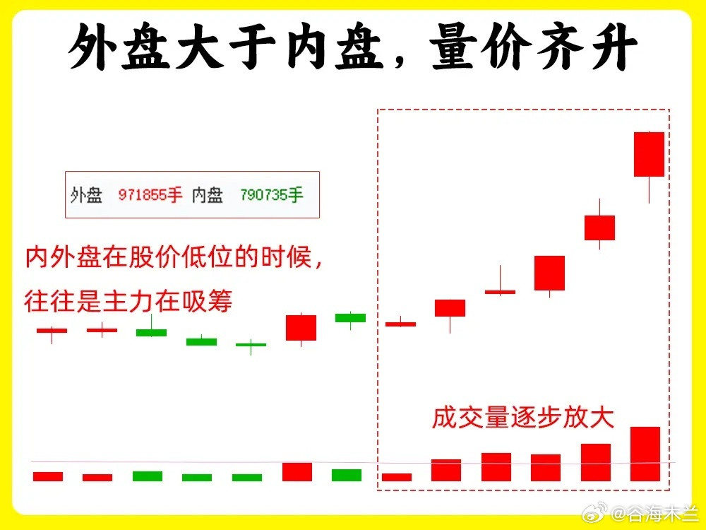 注意了！我把市场资金动向的秘密说出来，主力不会恨我吧！主力的资金流向，内盘和外盘