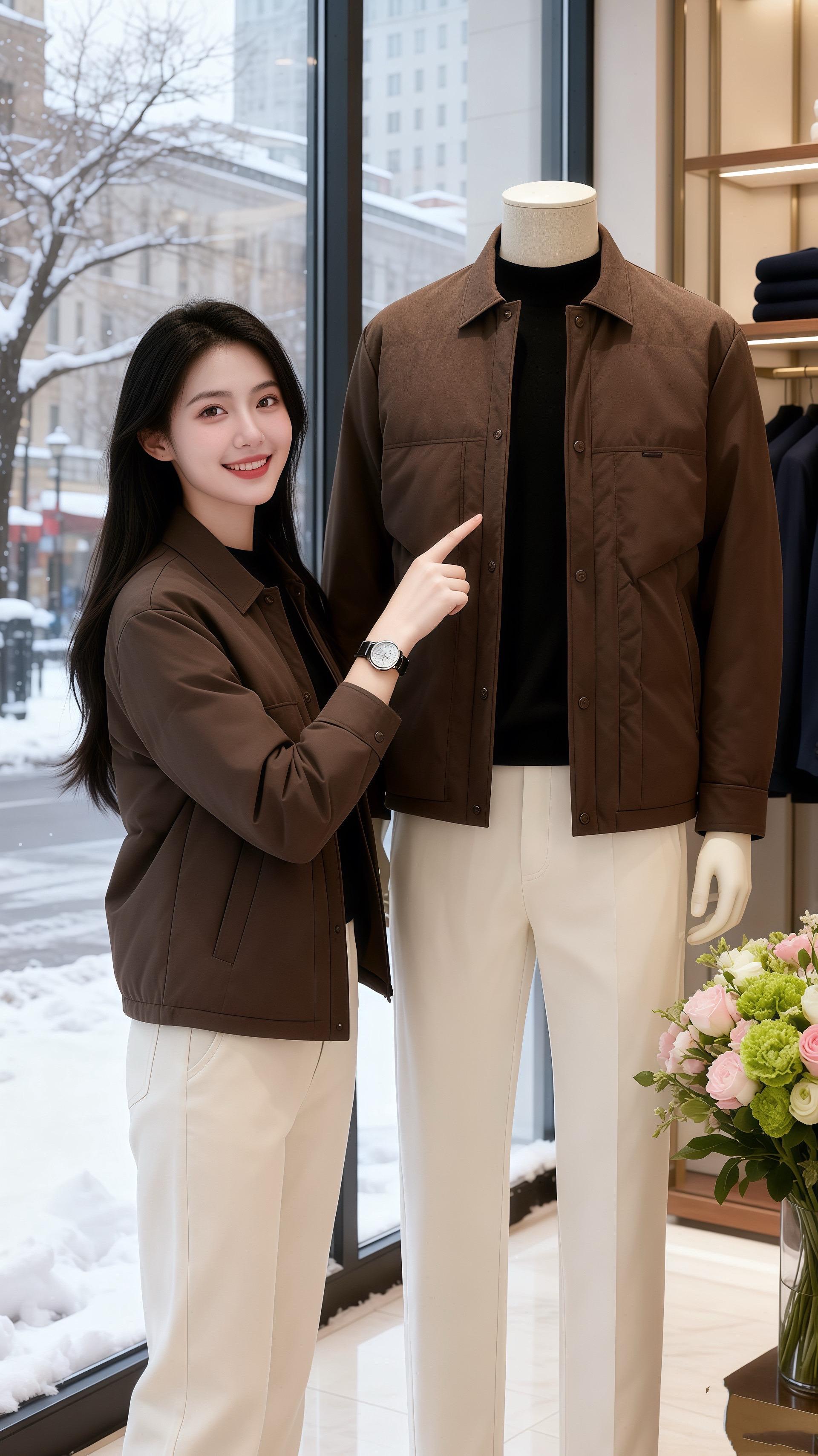 咖衫雪暖  北城的雪扑在玻璃窗上，皓明推开咖啡店的门，一眼就看见许妍坐...