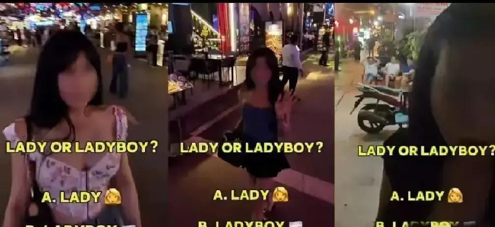 泰国人妖群体愤怒了原因就是有一外国男子，没有经过同意就将“偷拍”他们的视频发