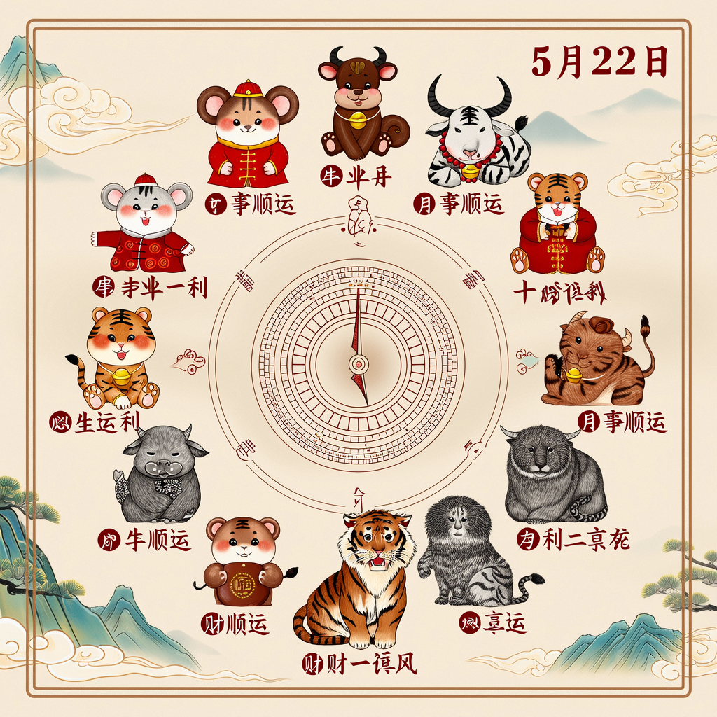 十二生肖5月22日运势全揭秘，快来看看你的！
