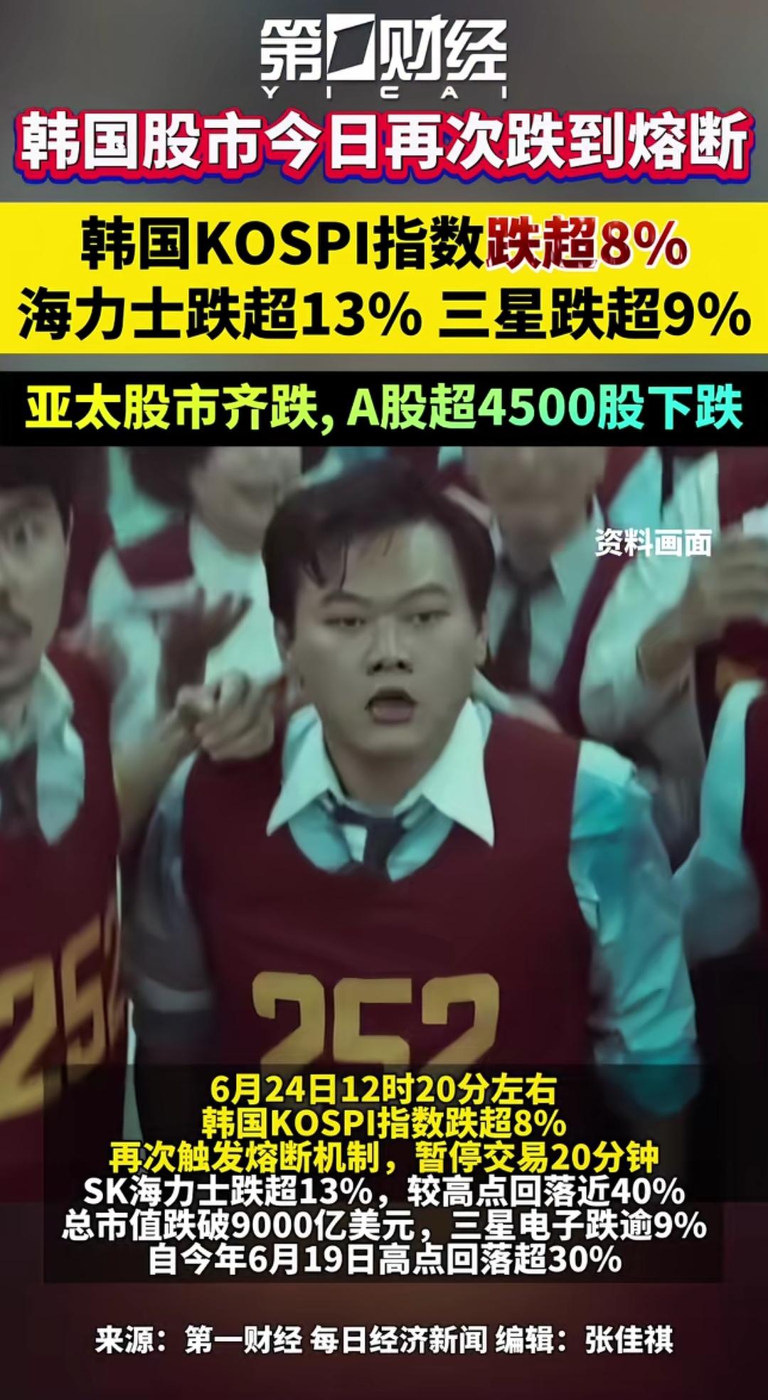 韩国的经济老是这样冰火两重天，像过山车一样刺激，韩国股民受得了吗？韩国产