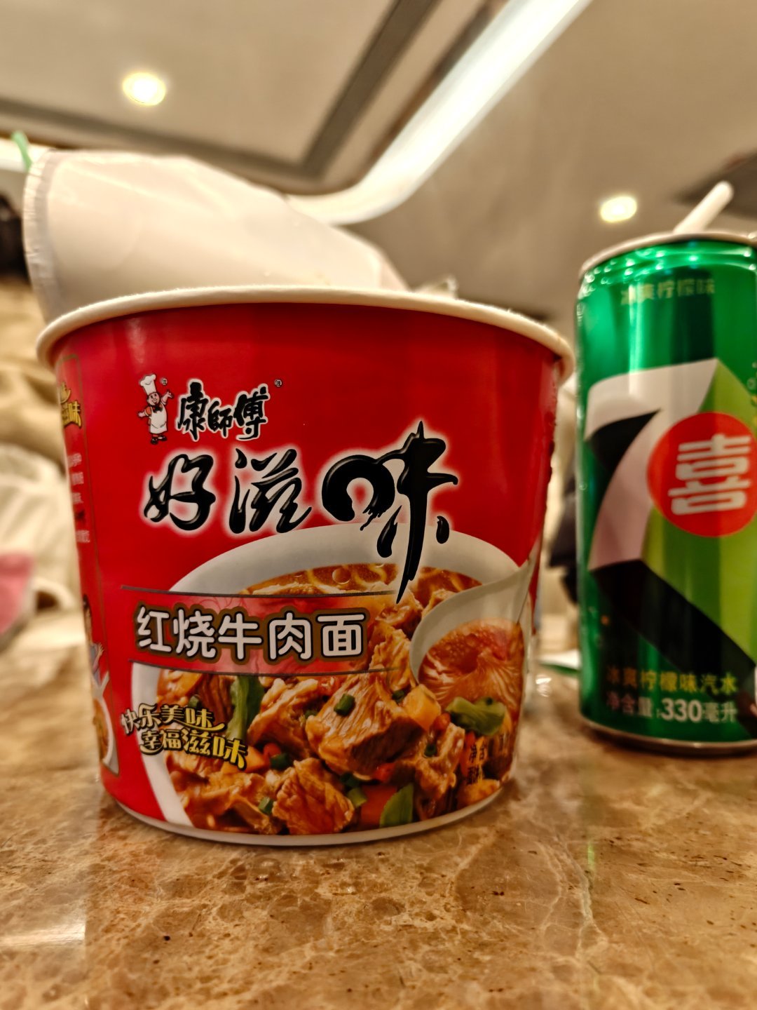 不管泡面煮面，有我这和图片一样多的牛肉吗