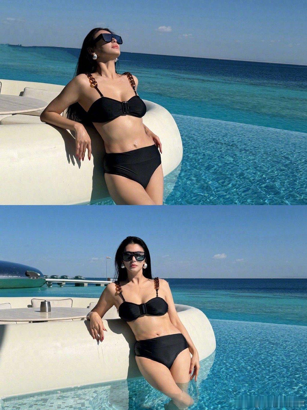 张雨绮泳装腰线太顶了张雨绮泳装大片封神！优越腰线直接美出新高度，飒爽姿态配完美